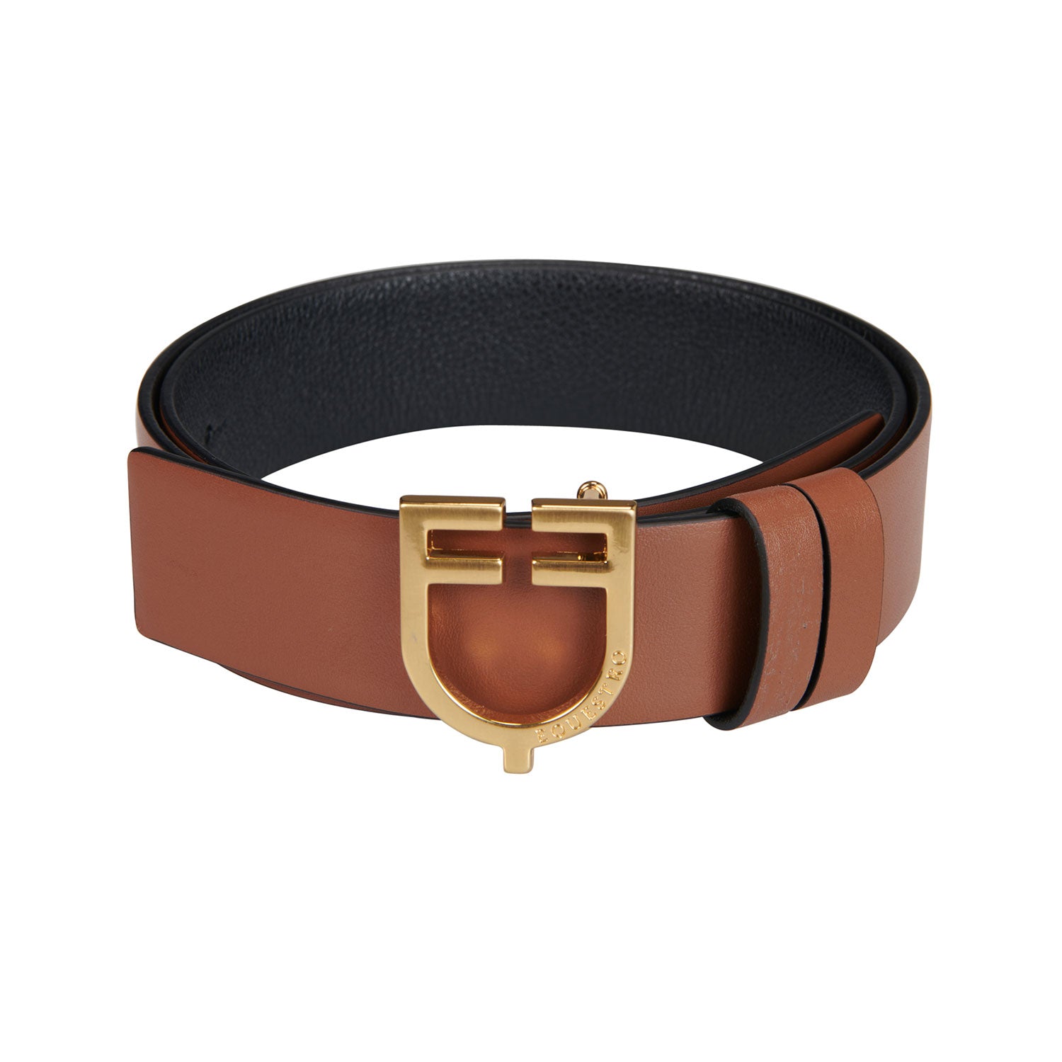 Logo-Buckle Leather Belt